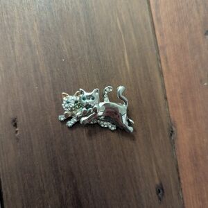 Vintage‎ Cat Brooch Pin